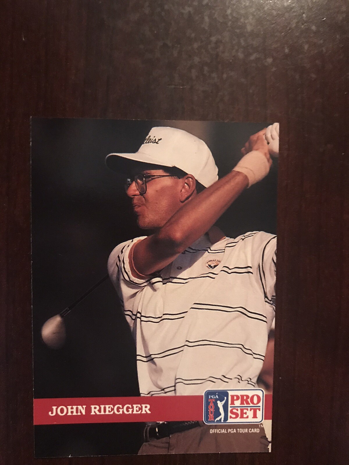 1992 Pro Set Golf #162 - John Riegger (RC)