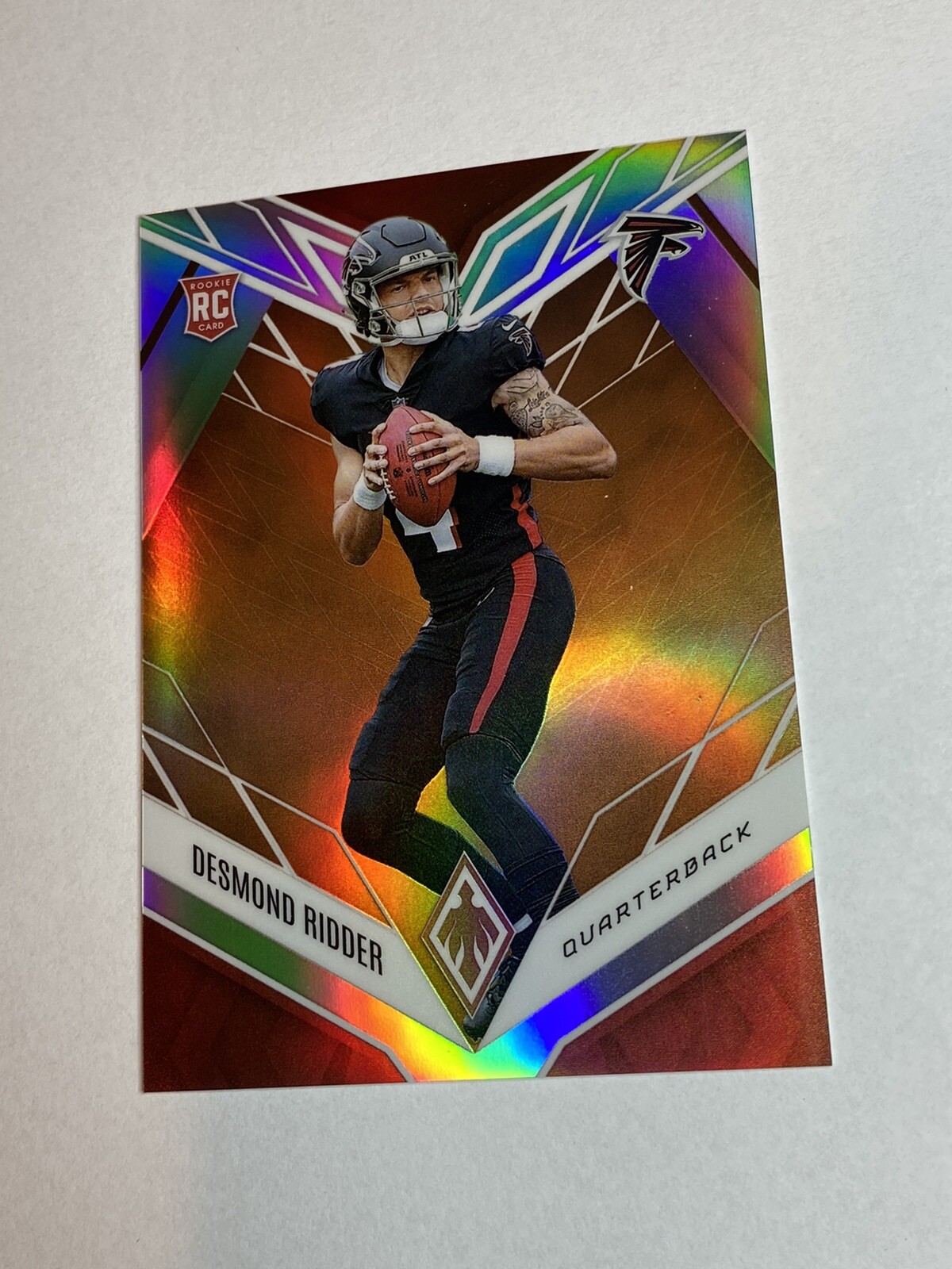 Desmond Ridder 2022 Panini Phoenix Rookie #104 Orange 41/99 RC Falcons