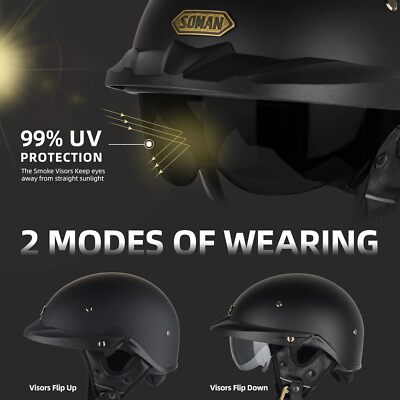 Motorcycle Half Face 1/2 Helmet Chopper Scooter Vintage Street Racing Helmet | eBay Motorcycle Half Face 1/2 Helmet Chopper Scooter Vintage Street Racing Helmet | eBay