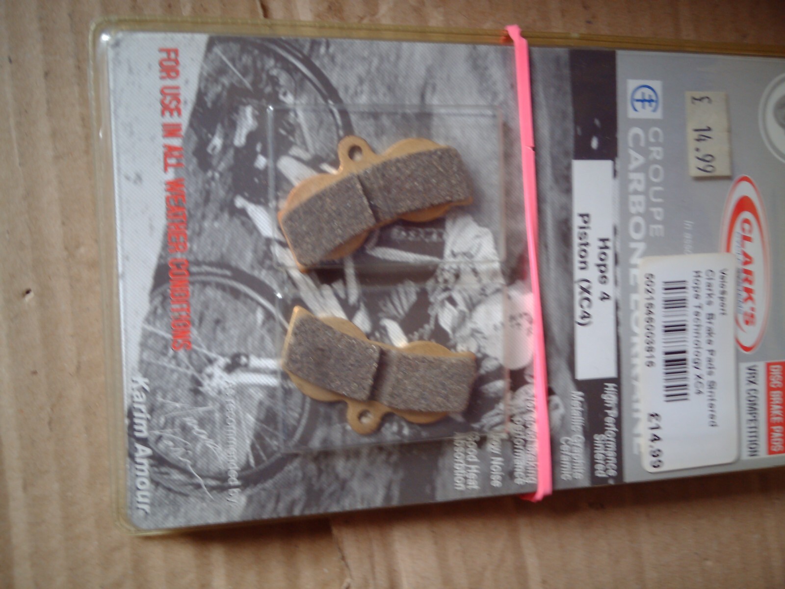 CLARKS  DISC BRAKE PADS, HOPE 4 PISTON (XC4)
