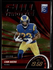2022 Elite Full Throttle Red #21 Cam Akers /99 Rams