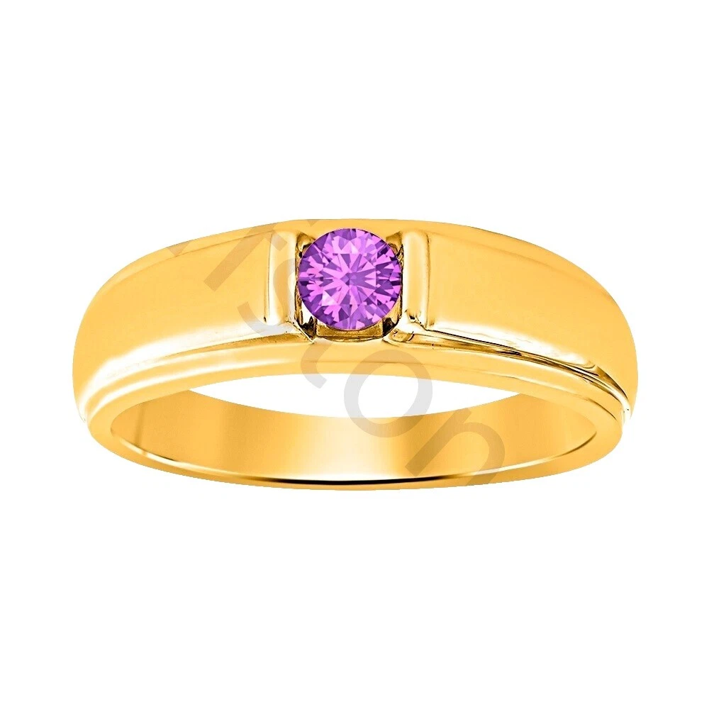 Amethyst Religious Rings for Men
