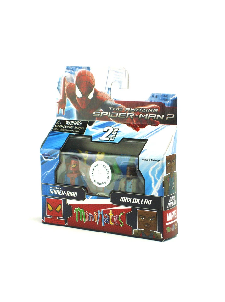Marvel Minimates Flashback Spider-Man y Max Dillon TRU Película Exclusiva Paquete de 2 Foto 3 de 3