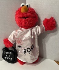 Nanco Sesame Street Plush Elmo Halloween Trick Or Treat Boo 2003 14  