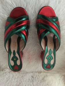 gucci slides green and red