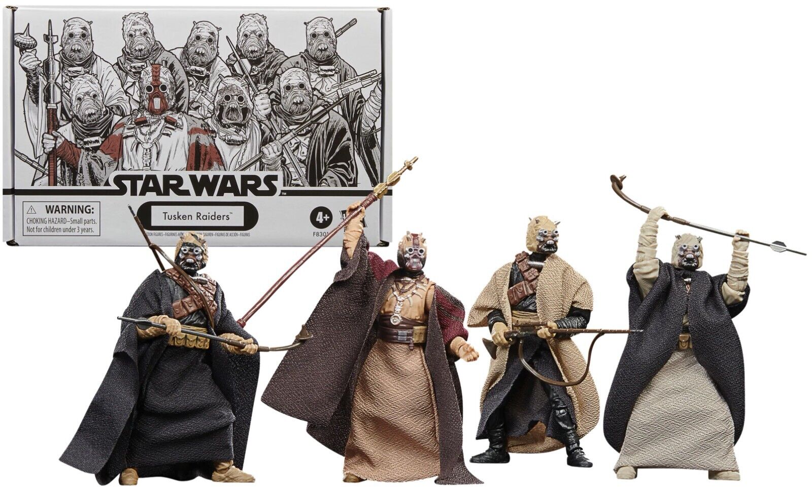 Star Wars Vintage Collection 3.75" Army Builder 4-Pack Tusken Raiders 230901