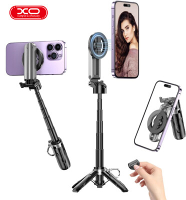 Magnetic Selfie Stick Phone Tripod Stand with Bluetooth Remote fr iPhone|Samsung