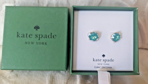NEW in Box KATE SPADE - Bright Ideas Emerald Simulated Stud Earrings