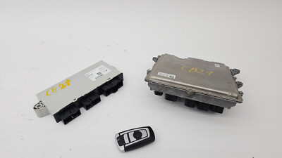 14-16 BMW F10 535 3.0L Gas Engine Computer Access Control Module Key ECU Set OEM