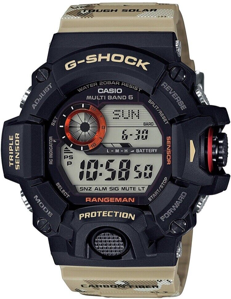 Very Rare CASIO G-Shock Rugged Desert Camo Rangeman GW9400 Very Rare CASIO G-Shock Rugged Desert Camo Rangeman GW9400