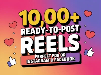 Massive Bundle of 10,000+ Reels Videos – Perfect for Instagram, Facebook - Image 1 of 4