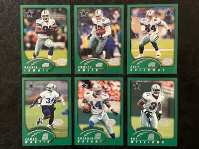 2002 Topps Collection Dallas Cowboys Team Set (12) E. Smith  Factory Set