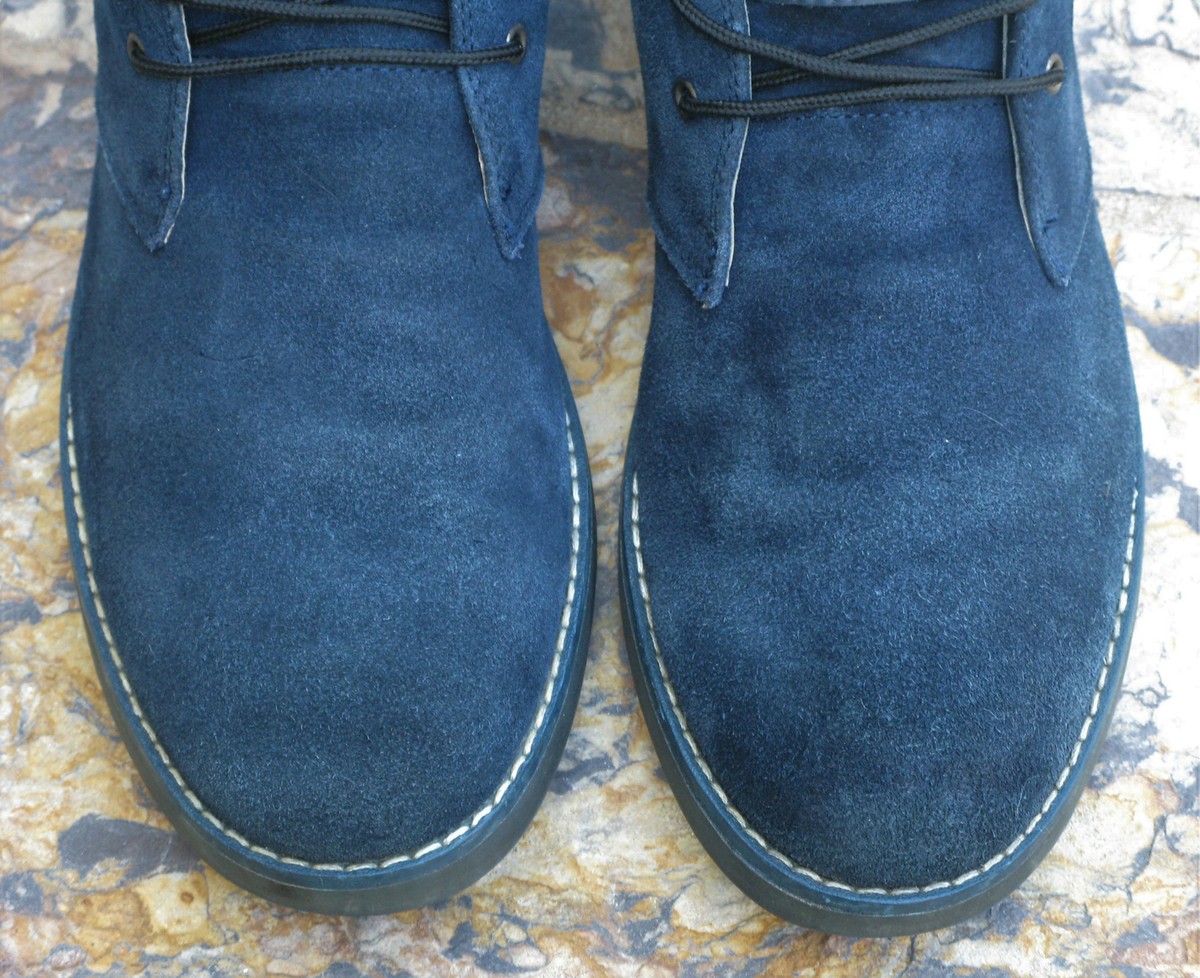Joseph Abboud Collection Men\'s Blue Suede Leather Chukka Boots Size 11 Men main image 2