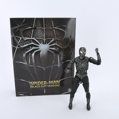 ソフビナル　スパイダーマン　black suit ver. Ikou Hobby Marvel Sofbinal Spider-Man Black Suit Ver. by Sentinel