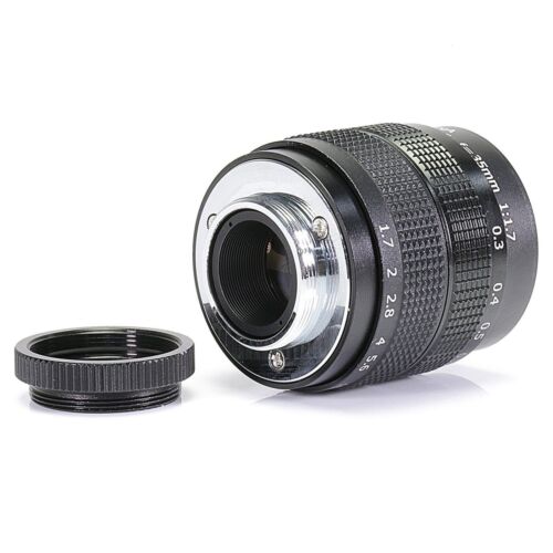Fujian 35mm F/1.7 C mount 2/3" CCTV Lens for Canon M mount Cameras M2 M3 M5 - Picture 2 of 7