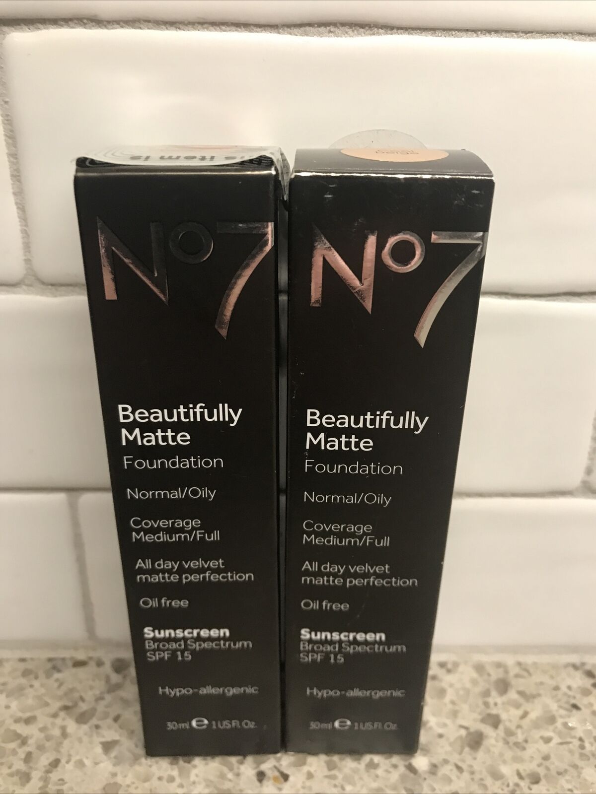 No7 Courier shipping free shipping Beautifully Matte Foundation Cool Beige Lot of expired Animer and price revision 2 -