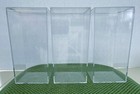 (3) 8x4x4 Acrylic/Plastic Clear (Action Fig/BeanBab) Display Case/Box/Containers