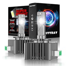 For Chevy Traverse 2019 2020 2021 D3S LED Headlight Bulb Kit High/Low Beam 6000K