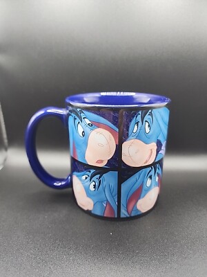 Disney Store Eeyore of Winnie the Pooh Blue Coffee Mug A.A. Milne E.H. Shepard