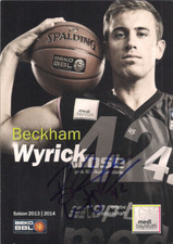 Autogramm Beckham Wyrick Basketballspieler Originalunterschrift