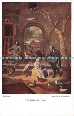 R226412 The Poultry Yard Jan Steen The Hague Mauritshuis The Medici Society No 1