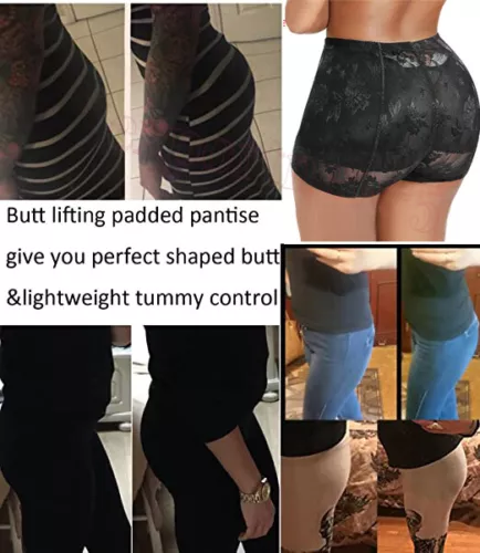Mutandine Imbottite Glutei Anca Enhancer Vita Alta Shaper Sollevatore Butt BBL - Foto 5 di 12