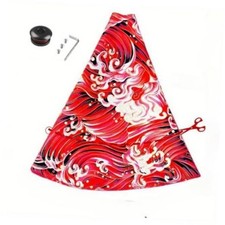 Shift Boot Cover, Fabric, Universal Fit, Manual/Auto Transmission, Wave Red