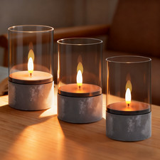 3er Set LED Kerzen Teelichter