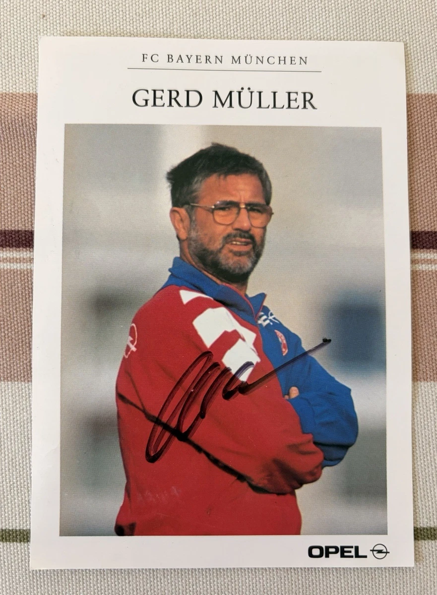 Autocarte Non Signée Gerd Müller - Bayern Munich - Ancienne Carte Collector - Occasion