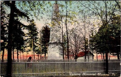 Postcard MONUMENT SCENE Wyoming Pennsylvania PA m/01 AN3063