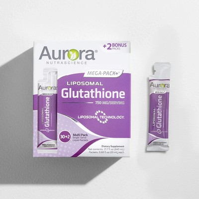 Aurora Nutrascience Mega-Liposomal Glutathione+ 750mg [Fruit Flavor] 32 packets