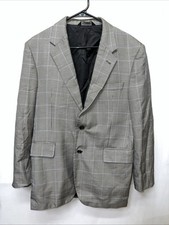Jos A Bank Sport Coat Men's 38S Glen Check Plaid Two Button Double Vented