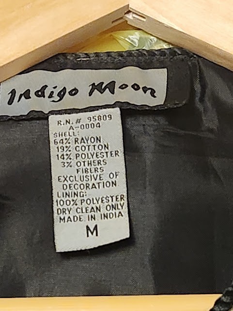 Indigo Moon Patchwork Tapestry Jacket Medium Mult… - image 13