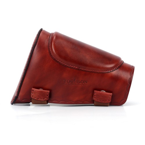 TOURBON Rifle Gun Buttstock Cover Leather Cheek Rest Recoil Pad Shooting UK - Picture 9 of 18