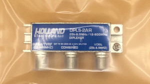HOLLAND Electronics DPLS-2AR 25K-8.5MHz/12-900MHz DIPLEXER