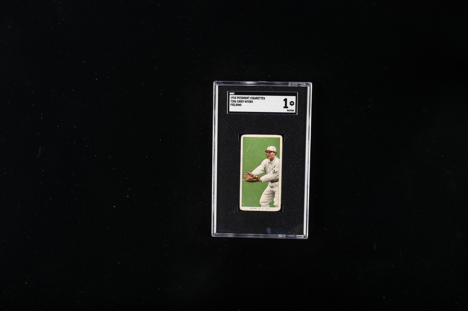 1910 PIEDMONT CIGARETTES FIELDING #T206 CHIEF MYERS SGC 1