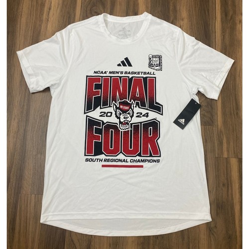 NEW Adidas NCSU NC State Wolfpack Basketball Final Four graphic t-shirt, M