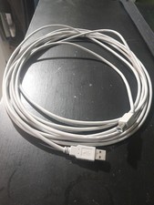USB Cable Type A Male to Female Extension White Round 1:1 Standard Connector