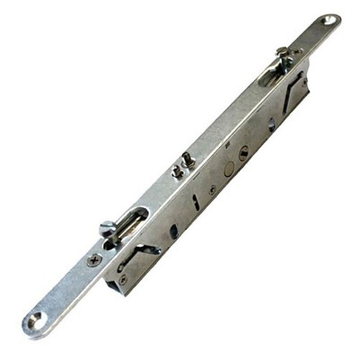 2-Point Sliding Patio Door Lock with Locking Bolts Flat Faceplate Slam Pin