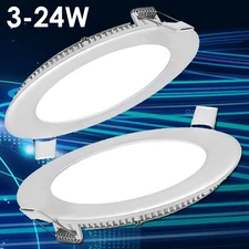 6W 9W 12W 15W 18W LED Recessed Ceiling Panel Down Lights Bulb Slim Lamp Fixture