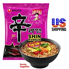 1pk to 3pk Nongshim Shin Ramyun Tomyum Spicy Soup Flavor JAY FAI Thai Chef