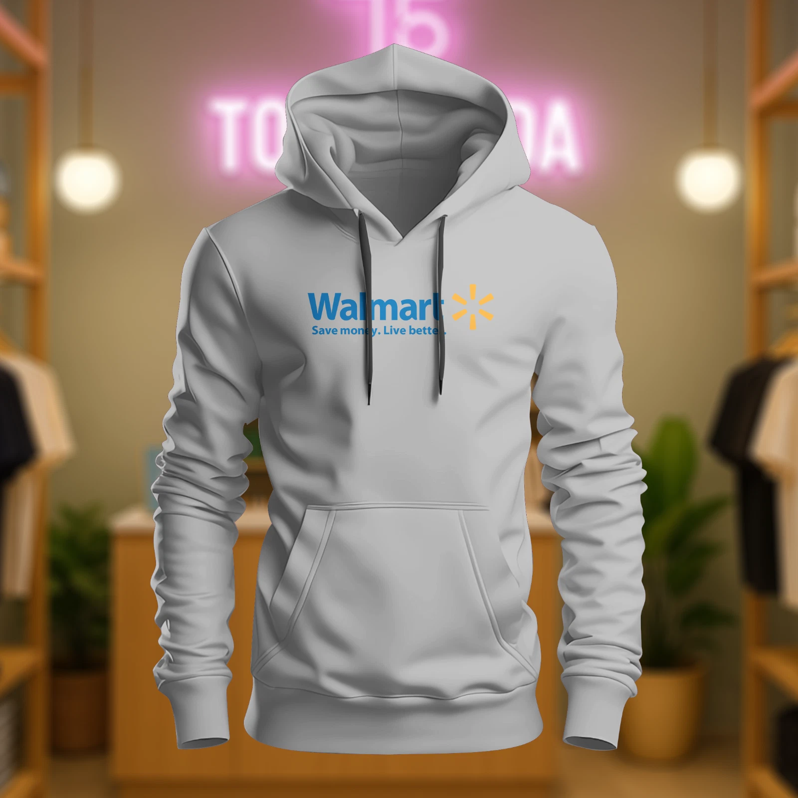 Walmart Logo Hoodie T-Shirt USA Flag