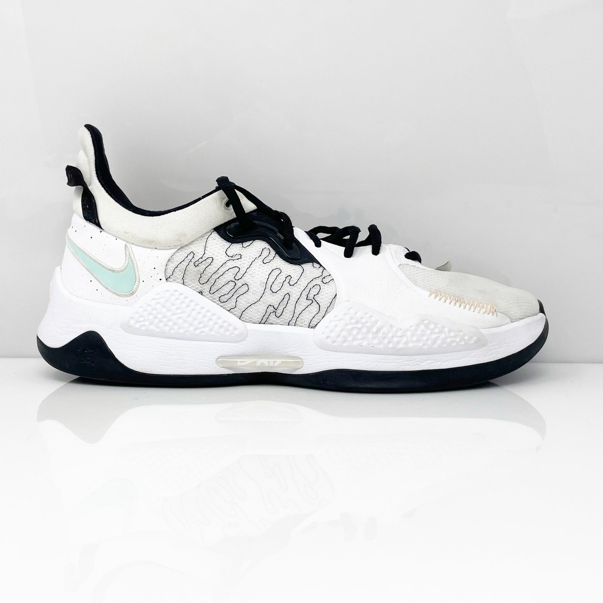 Nike Mens PG CW3143-100 White Basketball Shoes Sneakers Size 10