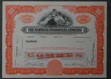 The Norwich Pharmacal Company 1969 100 akcji