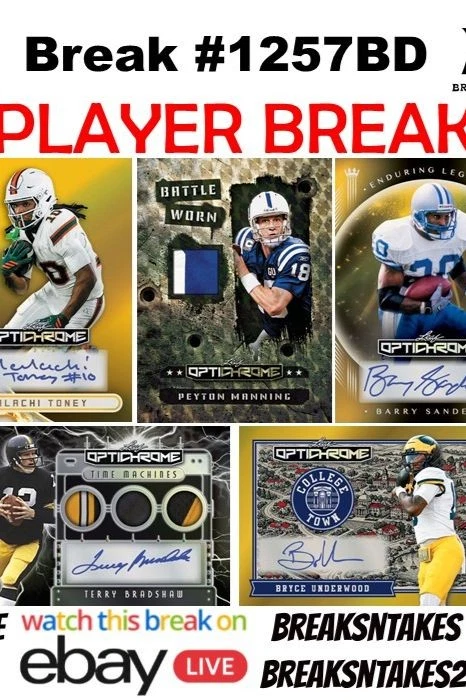 Break #1257BD: 2026 Leaf Optichrome Football Hobby CASE Player Break