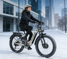 26" Fat Tire Electric Bike 48V/17.5Ah Long-Range Off-Road E-Bike Mountain US NEW