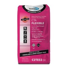 Bond It CTA Flexible Tile Adhesive 20kg Ceramic Wall & Floor Grey White