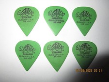 6 Pack Dunlop Green Tortex Sharp Guitar Picks .88mm 218