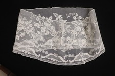 Floral Pattern Tulle Embroidery Flounce