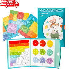 Magnetic Fractions Demonstration Book 102-Piece Set of Magnetic Fraction Tiles